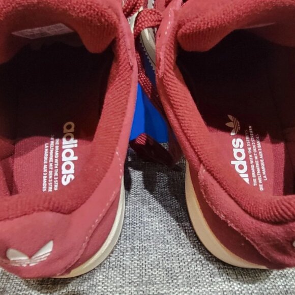 Brand New, Never Worn MENS Size 7.5 US Adidas Campus 00 Burgundy and White Shoes - Picture 4 of 8